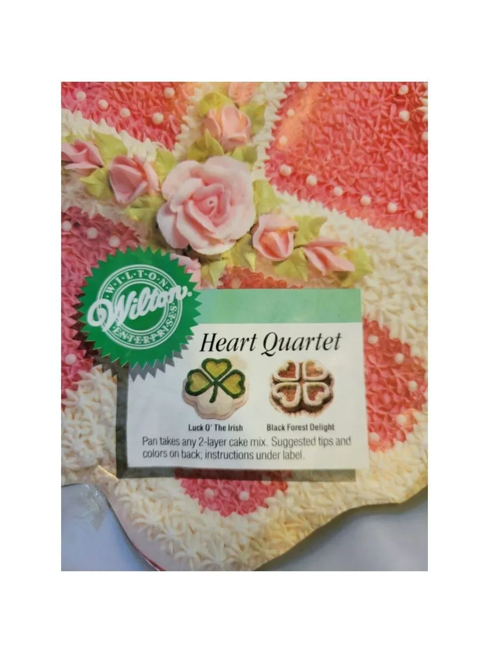 Wilton Vintage Heart Quartet Cake Pan | Light Grey | Bakeware